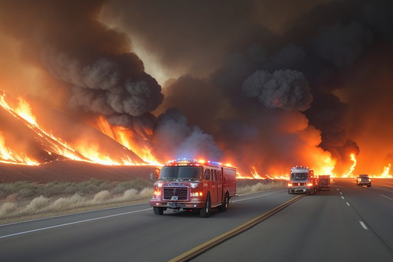 California Firefighters Injured in Highway Accident While Battling Wildfire